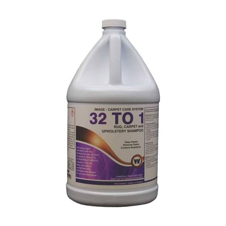 WARSAW CHEMICAL 32 To 1 High Foaming Carpet Shampoo, Clean, 1-Gallon, 4PK 21394-0000004